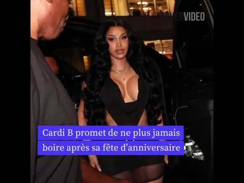 VIDEO : Cardi B promet de ne plus jamais boire aprs sa fte d?anniversaire