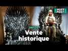 Cette réplique (en plastique) du trône de fer de « Game of thrones » vendue une fortune aux enchères