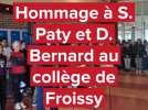 Hommage à Samuel Paty et Dominique Bernard au collège de Froissy