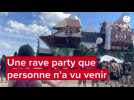 La rave party de Parnay, près de Saumur, n'en finit pas d'attirer du monde