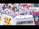 VIDÉO. Le Real Madrid célèbre son 36e titre de champion d'Espagne sur la Plaza de Cibeles