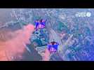 VIDÉO. Les folles images de deux parachutistes qui sautent en wingsuit à travers Tower Bridge
