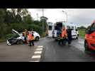 Une voiture et une ambulance se percutent à Longuenesse: quatre blessés légers
