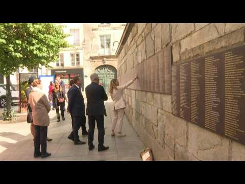 French Secretary of State for Veterans visits vandalised Holocaust Memorial