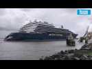 VIDEO. A Saint-Nazaire, un départ en essais mer sous la pluie pour le super-yacht