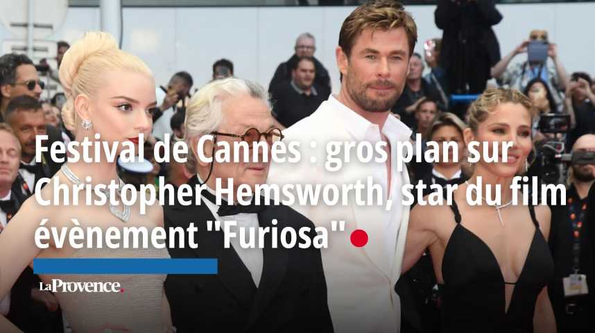 VIDEO. Festival de Cannes : gros plan sur Christopher Hemsworth, star du film évènement "Furiosa"