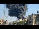 Smoke rises, gunfire rings out in Rafah deserted streets