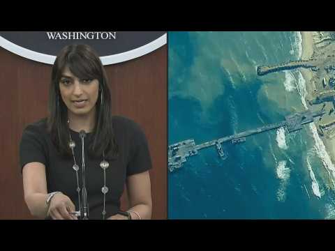 US military says aid pier anchored to Gaza beach