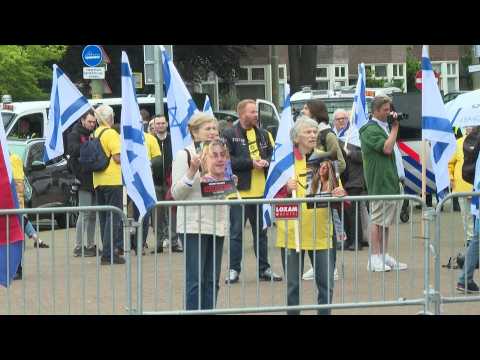 Pro-Israel demonstration takes place outside UN's top court