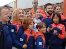 Les images du passage de la flamme olympique à Muret