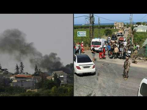 Smoke billows after Israel strikes villages in south Lebanon