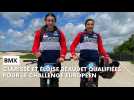 Clarisse et Éloïse Beaudet au Challenge européen de BMX