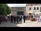 Minute's silence outside prison in Caen after two officers killed