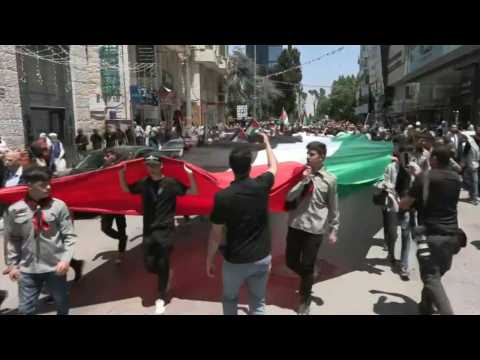 Palestinians in Ramallah rally to mark 76th 'Nakba' anniversary