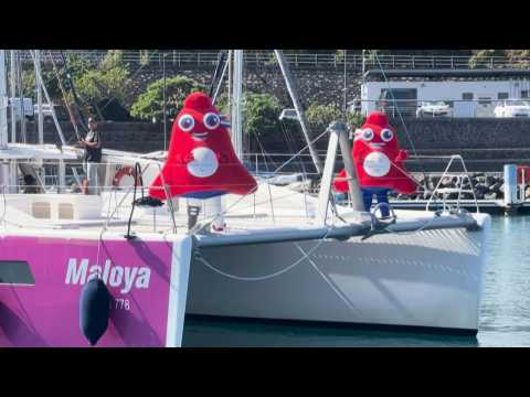 Olympic mascots arrive on Reunion island