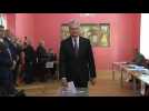 Lithuanian President Nauseda casts vote in presidential election