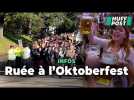 L'Oktoberfest dure deux semaines mais ils ne voulaient pas manquer la première chope