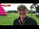 Golf (Lacoste Ladies Open). Céline Herbin dans son jardin