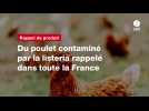 VIDEO. Du poulet contaminé par la listeria rappelé dans toute la France