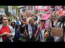 Des manifestants pro-palestiniens à New York, en marge de l'Assemblée générale de l'ONU