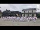 VIDÉO. Un flash mob rassemble environ 80 personnes à Bagnoles-de-l'Orne