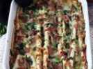 Que faire avec des tortillas? gratin au jambon, épinards et mozzarella façon crinkle cake