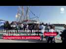 VIDÉO. Le Belem et sa lanterne olympique, stars des Journées du patrimoine à Saint-Malo