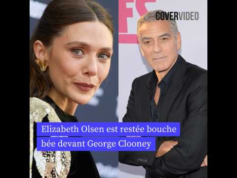 VIDEO : Elizabeth Olsen a perdu ses moyens devant George Clooney