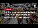 VIDEO. L'inflation a nettement ralenti au mois de septembre et tombe à 1,2 % sur un an