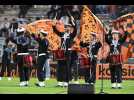 VIDÉO. FC Lorient - AC Ajaccio : le Bagad de Lan Bihoué sonne pour l'entrée des joueurs au Moustoir