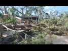 L'ouragan Hélène laisse arbres déracinés et maisons endommagées derrière lui