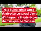 VIDEO. Anne-Ambroise Long intègre une des plus grandes écoles européennes
