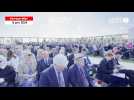 VIDÉO. 80e D-Day : le public attend le roi Charles III et Emmanuel Macron au Mémorial britannique