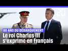 Le roi Charles III parle en français lors des commémorations du Débarquement #shorts