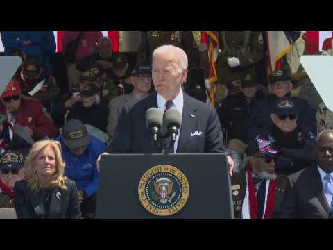 In Normandy, Biden pays tribute to D-Day 'heroes'