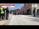 VIDÉO. 80e anniversaire du Débarquement : les vétérans britanniques défilent à Arromanches