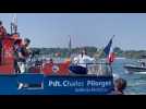 VIDÉO. JO 2024 : la flamme olympique allumée sur un bateau dans le Golfe du Morbihan