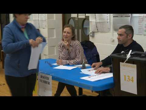 EU elections : polls open in Delgany, Ireland