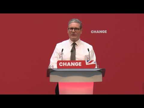 Starmer launches UK Labour Party's election manifesto, brushing off protest
