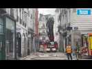 VIDEO. Nouvel incendie dans le centre-ville de Nantes : déblaiement en cours