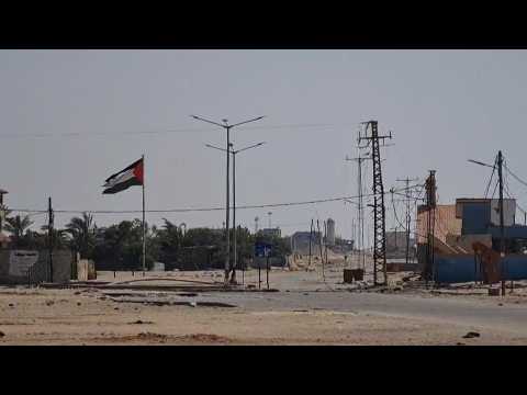Deserted streets in Gaza's Rafah amid ongoing Israeli operation