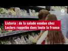 VIDÉO. Listeria : de la salade vendue chez Leclerc rappelée dans toute la France