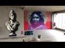 Des artistes de street-art à la gare de Roubaix