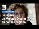 Le lapsus de Mélanie Disdier (RN) au conseil régional