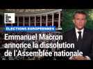 Emmanuel Macron annonce la dissolution de l'Assemblée nationale