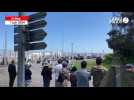 VIDÉO. 80 ans du Débarquement : Emmanuel Macron est arrivé à Cherbourg