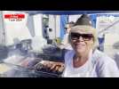 VIDÉO. 80 ans du Débarquement. Agnès vend ses saucisses depuis 30 ans à Sainte-Mère-Eglise