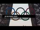 JO de Paris 2024 : Les cinq anneaux olympiques illuminent la Tour Eiffel