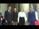 Emmanuel Macron welcomes Volodymyr Zelensky and his wife