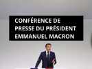 conférence de presse du président Emmanuel Macron